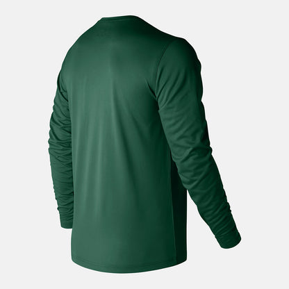 Team Dark Green LS Tech Baseball Tee | New Balance Clothing