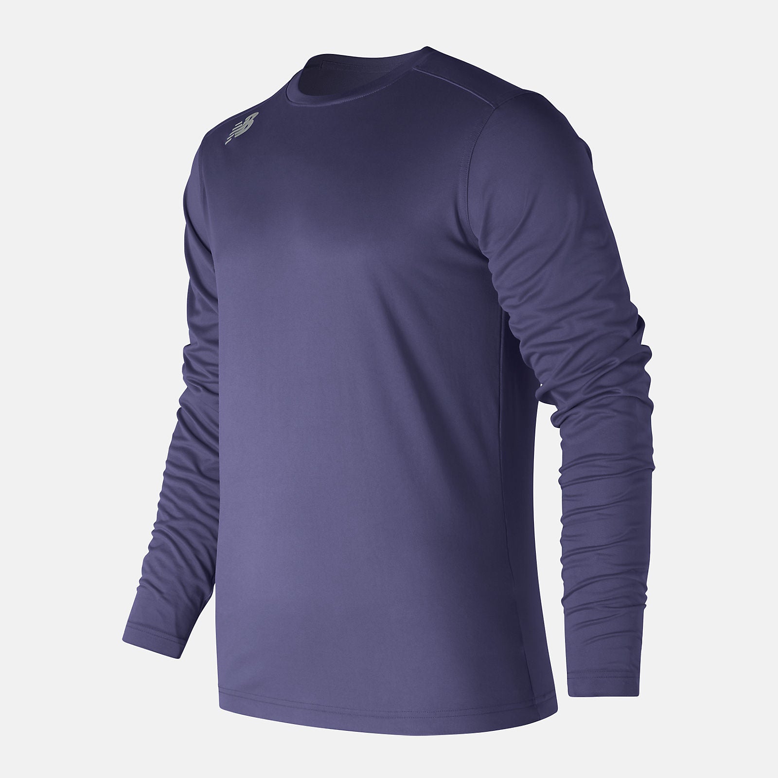 Team Navy LS Tech Baseball Tee | New Balance Clothing