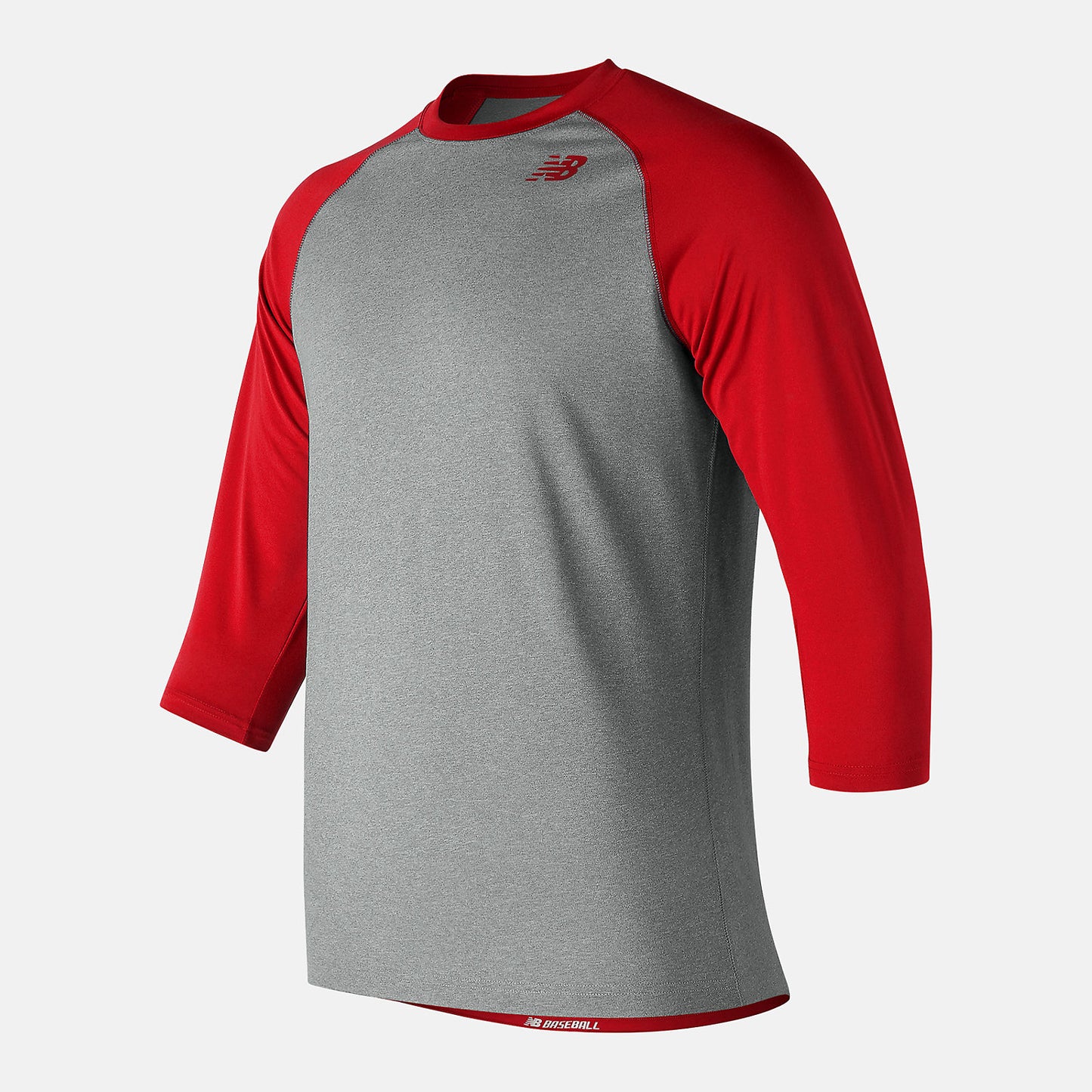 Team Red Inline 3/4 Baseball Raglan Top | New Balance Clothing
