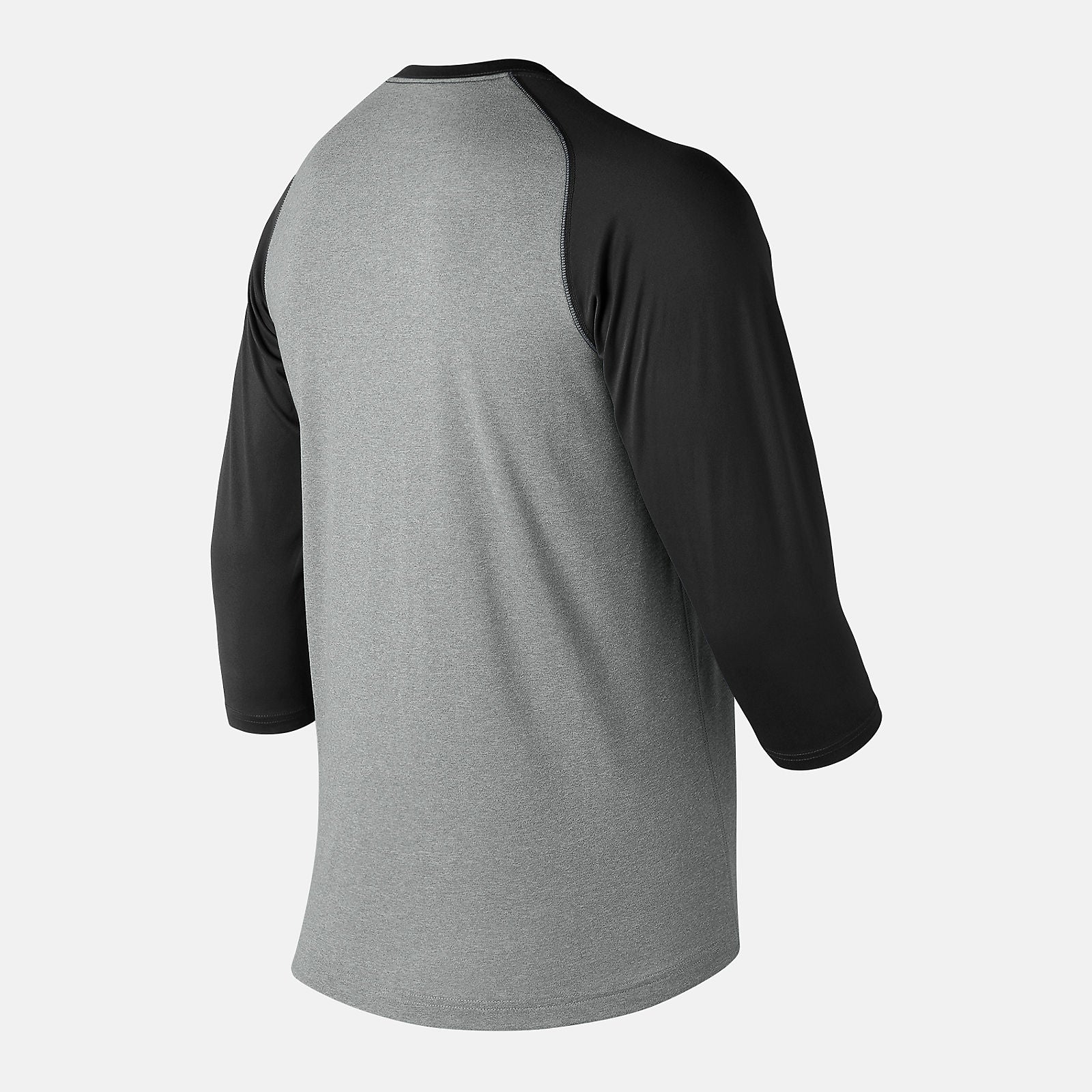 Team Black 3/4 Baseball Raglan Top | New Balance Clothing