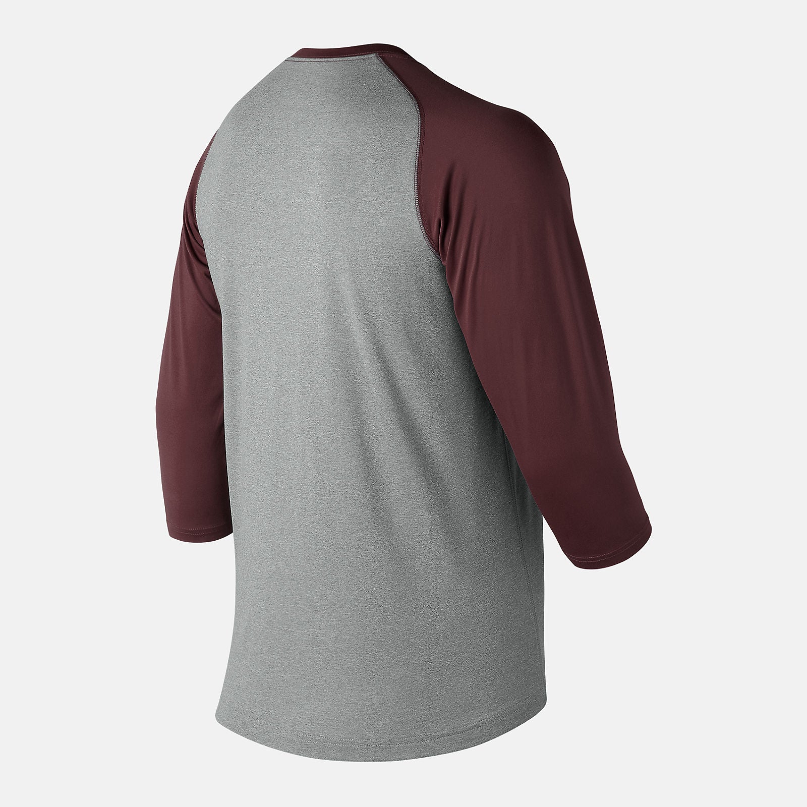 Team Maroon 3/4 Baseball Raglan Top | New Balance Clothing