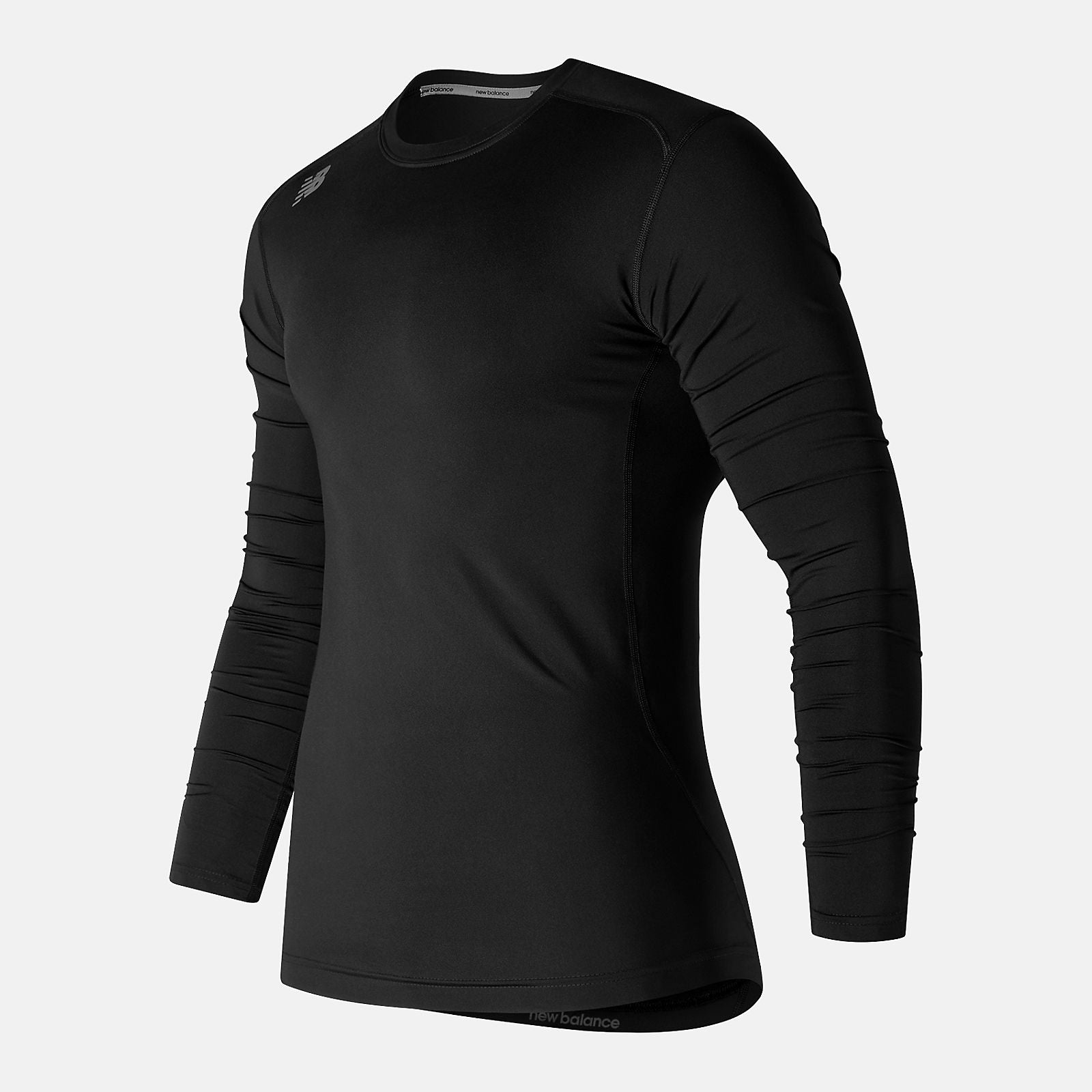 Team Black NB LS Compression Top | New Balance Clothing