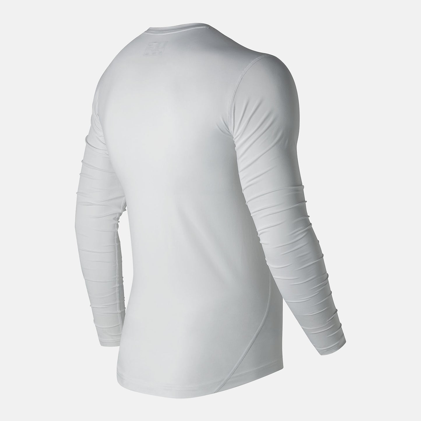 White NB LS Compression Top | New Balance Clothing