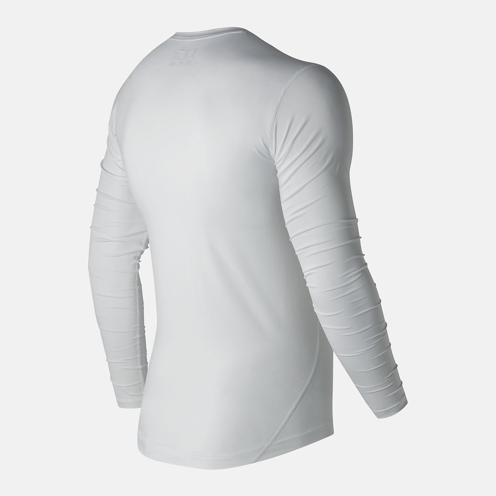 White NB LS Compression Top | New Balance Clothing