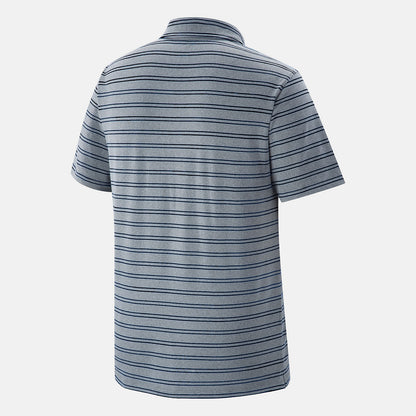 Black Stripe Polo | New Balance Clothing