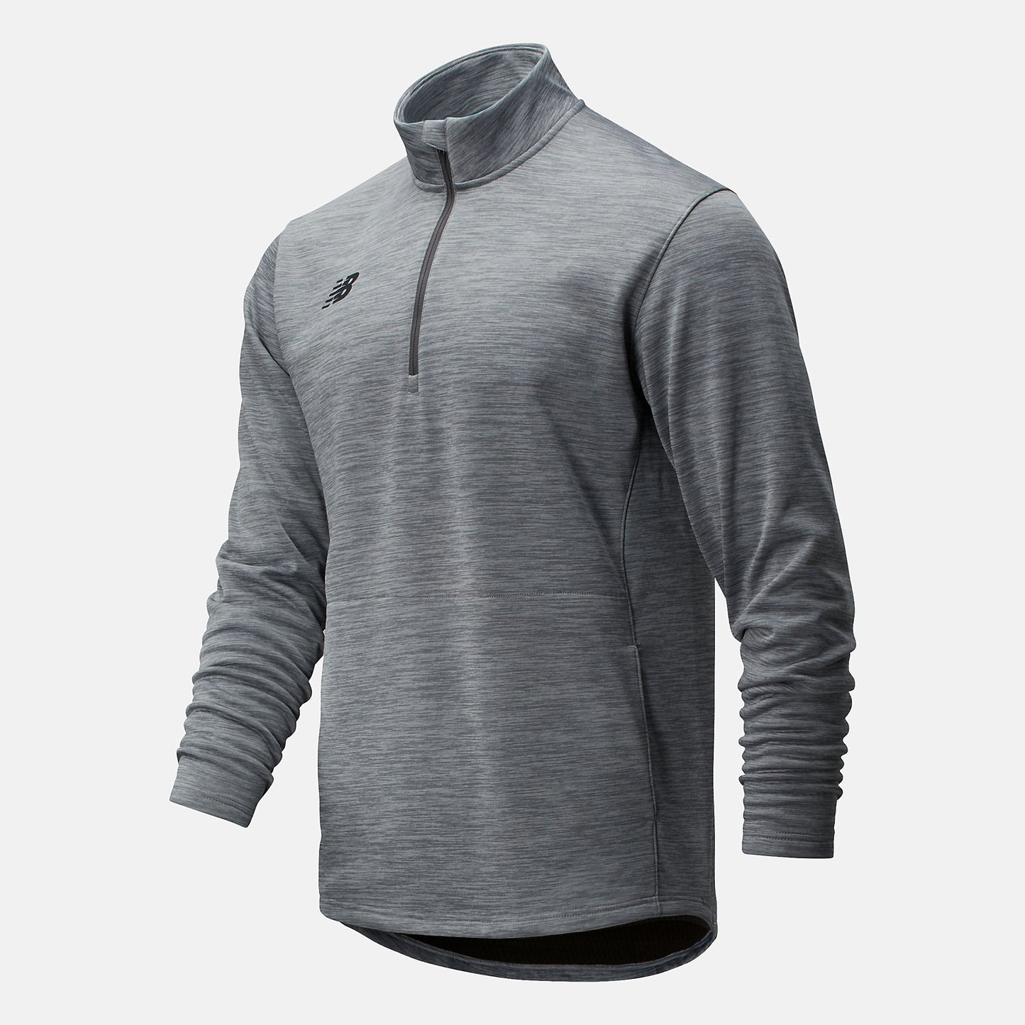 Med Heather Grey Thermal Half Zip | New Balance Clothing