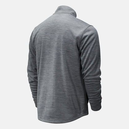 Med Heather Grey Thermal Half Zip | New Balance Clothing