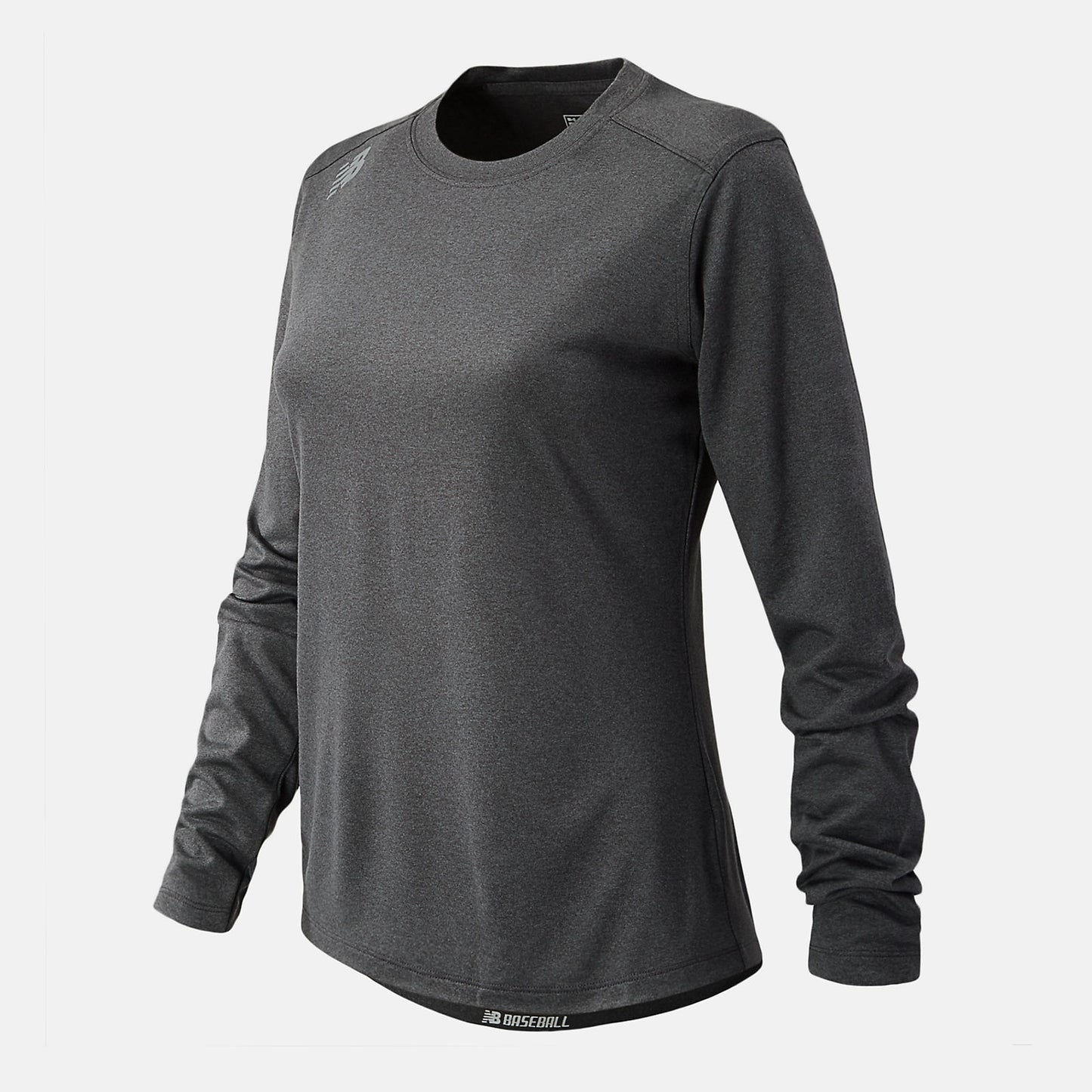 Dark Heather Grey NB Long Sleeve Tech Tee | New Balance Clothing
