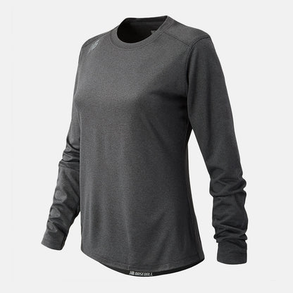 Dark Heather Grey NB Long Sleeve Tech Tee | New Balance Clothing