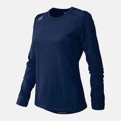 Team Navy NB Long Sleeve Tech Tee | New Balance Clothing
