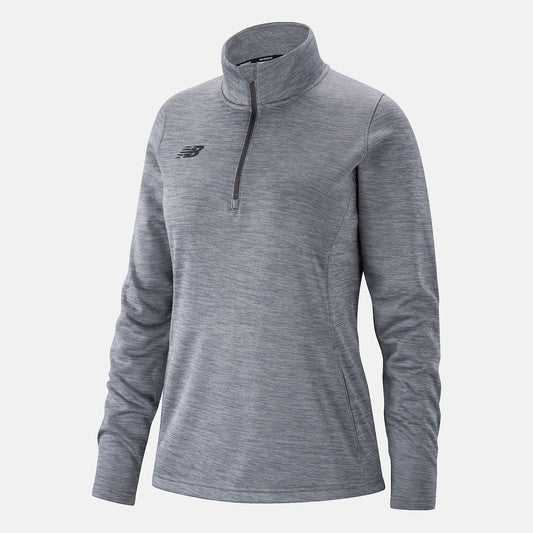 Med Heather Grey Women Thermal Half Zip | New Balance Clothing