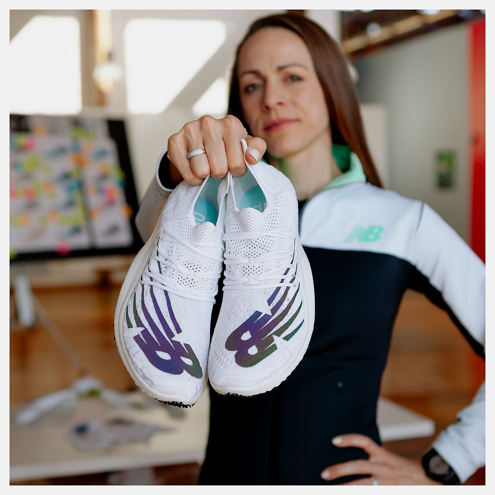 White/Black and Iridescent Women's FuelCell 5280 | New Balance Shoes
