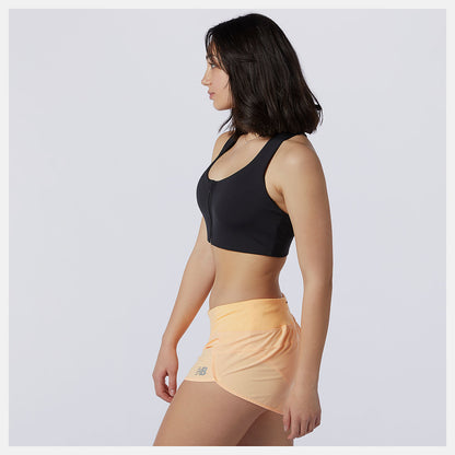 Black NB Power X Zip Front Bra | New Balance Clothing