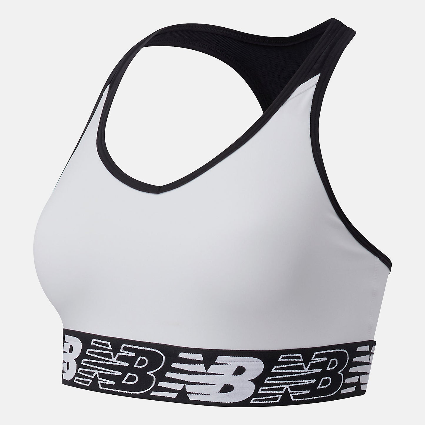 White NB Pace Bra 3.0 | New Balance Clothing
