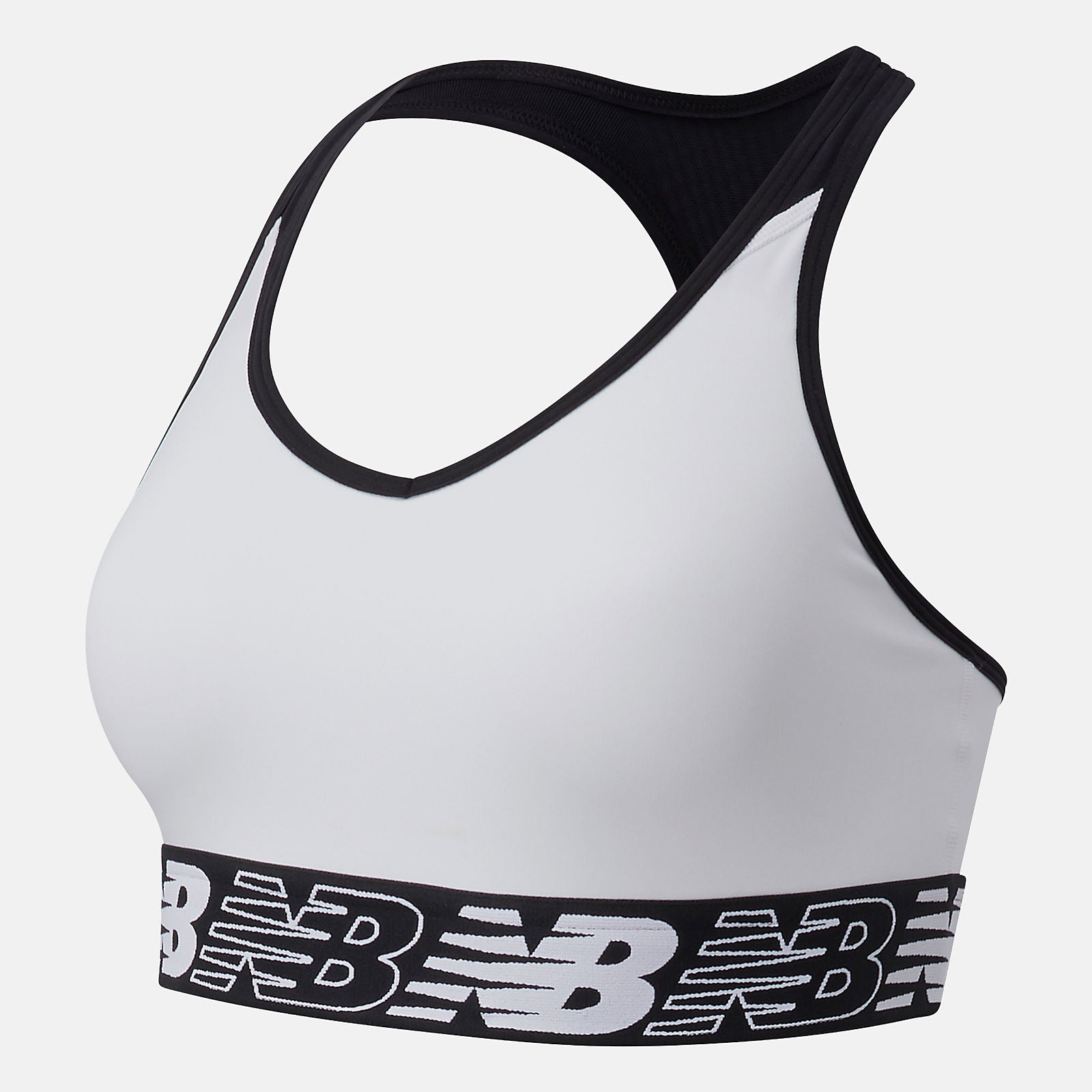 White NB Pace Bra 3.0 | New Balance Clothing