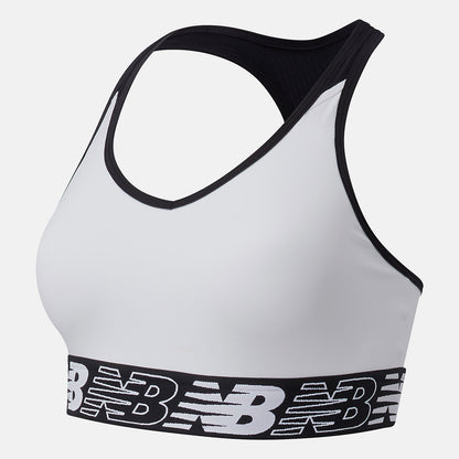 White NB Pace Bra 3.0 | New Balance Clothing