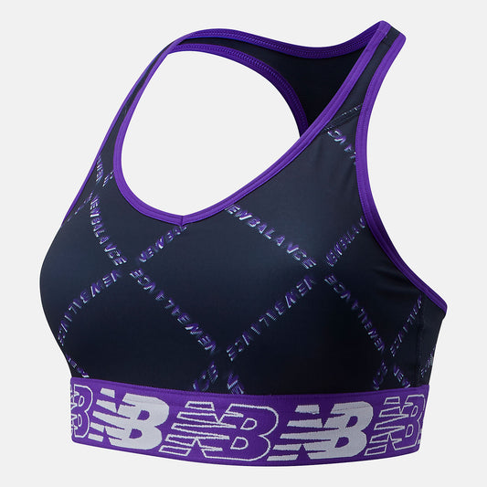 Deep Violet NB Pace Bra Printed 3.0 | New Balance Clothing