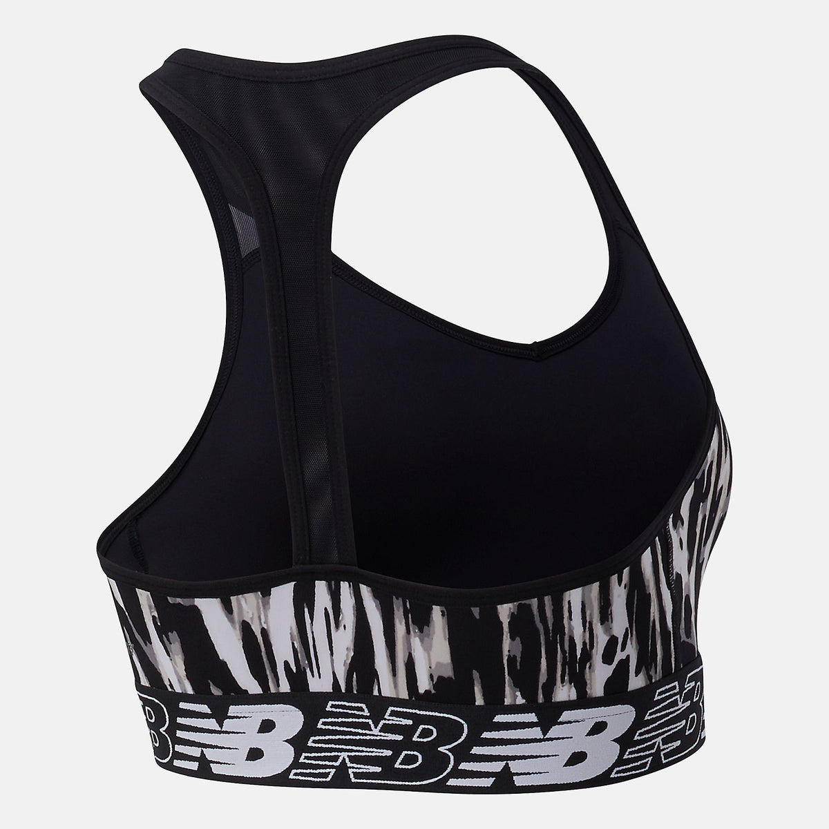 White/Black NB Pace Bra Printed 3.0 | New Balance Clothing
