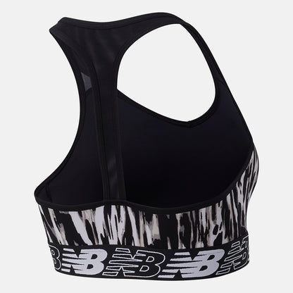 White/Black NB Pace Bra Printed 3.0 | New Balance Clothing