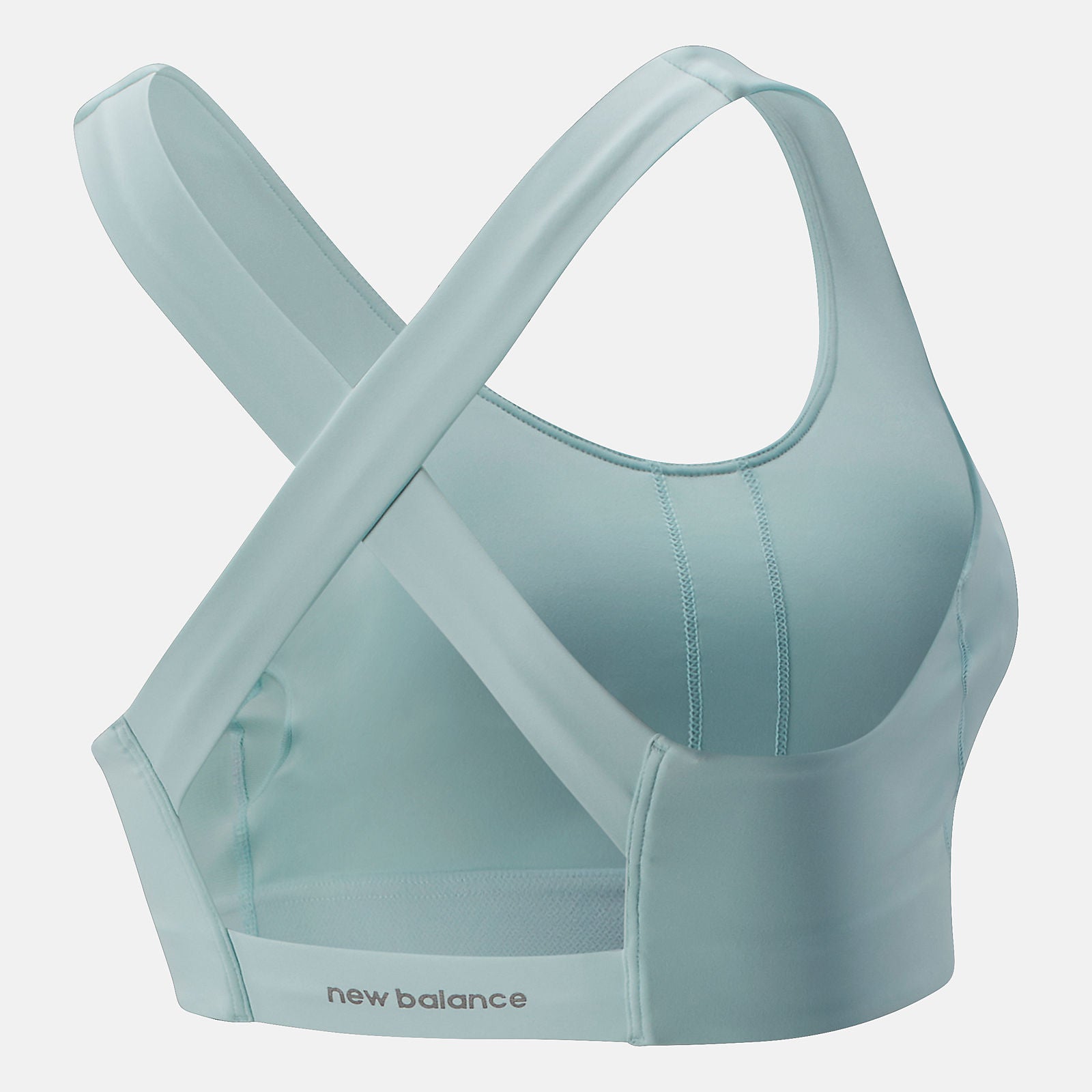 Pale Blue NB Fuel Bra | New Balance Clothing