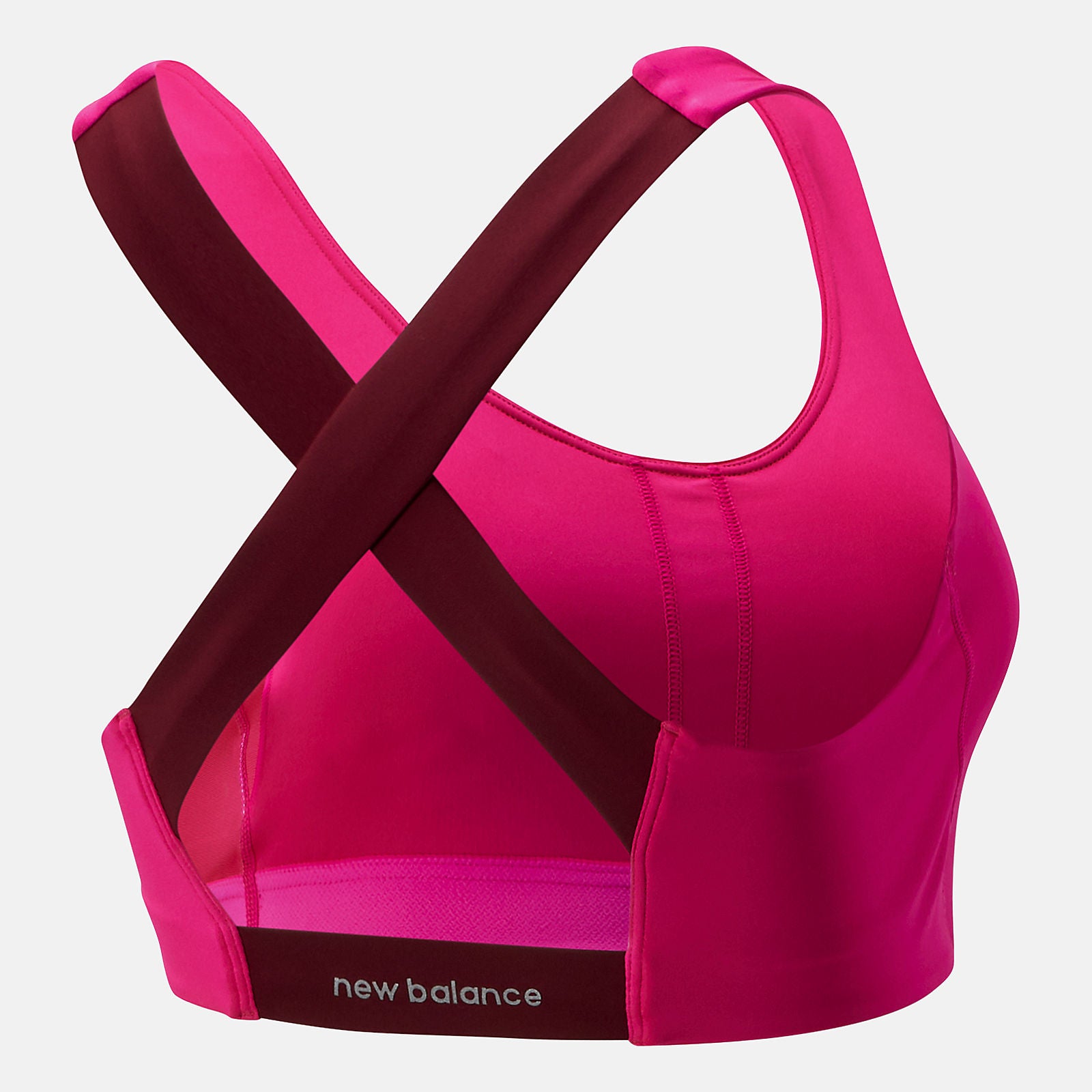 Pink Glo NB Fuel Bra | New Balance Clothing