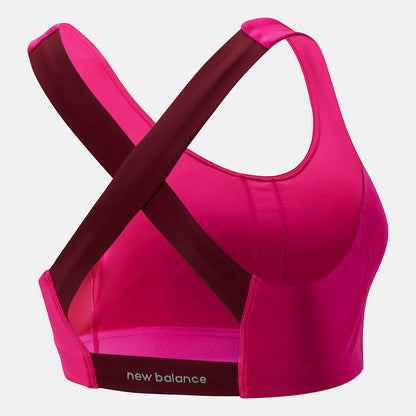 Pink Glo NB Fuel Bra | New Balance Clothing