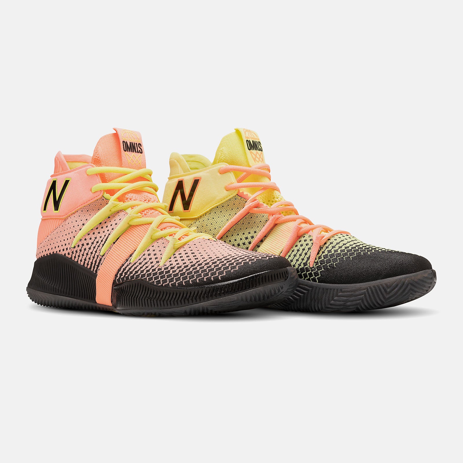 Ginger Pink/Lemon Slush and Black OMN1S | New Balance Shoes