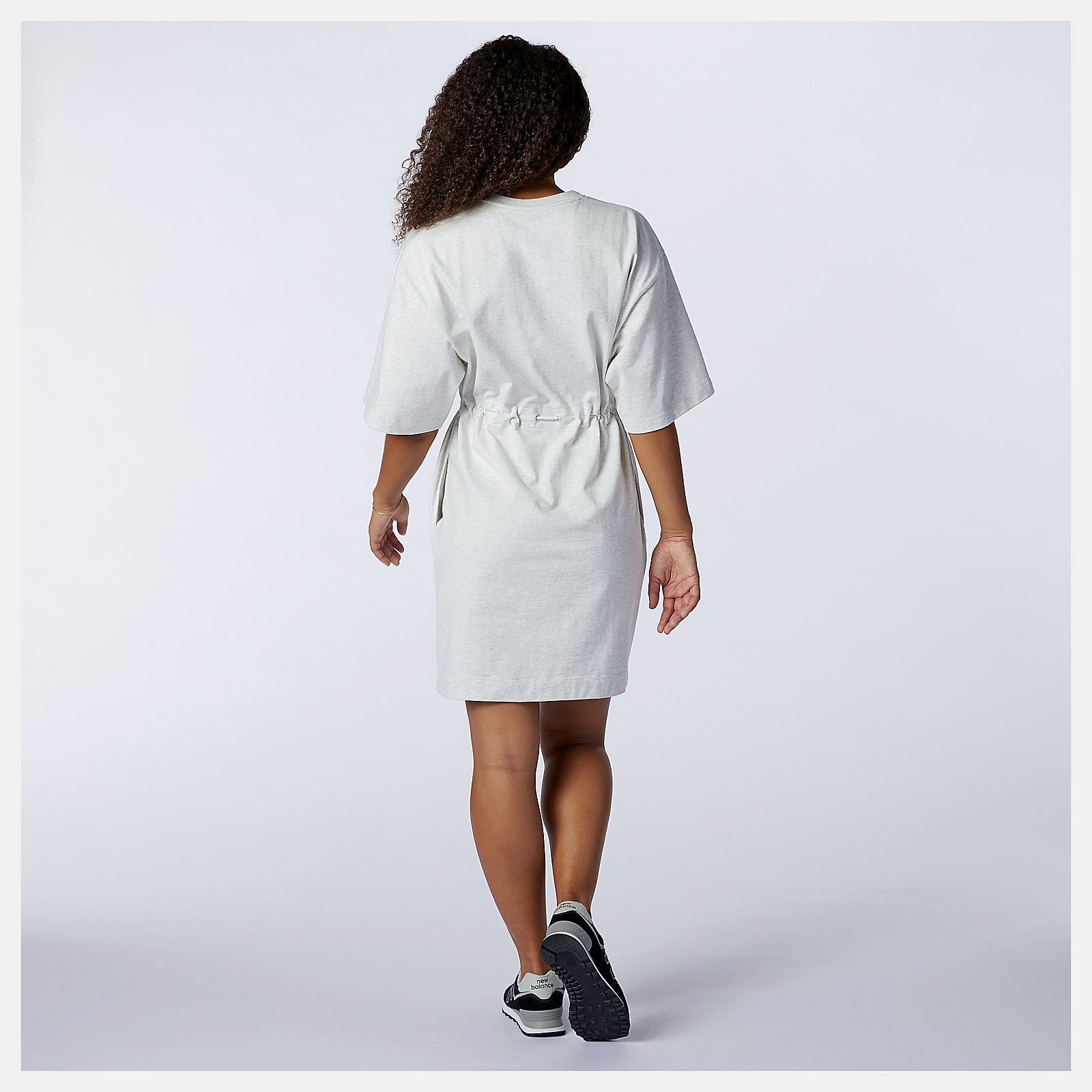 Sea Salt Heather NB Athletics Tee Dress | New Balance Clothing