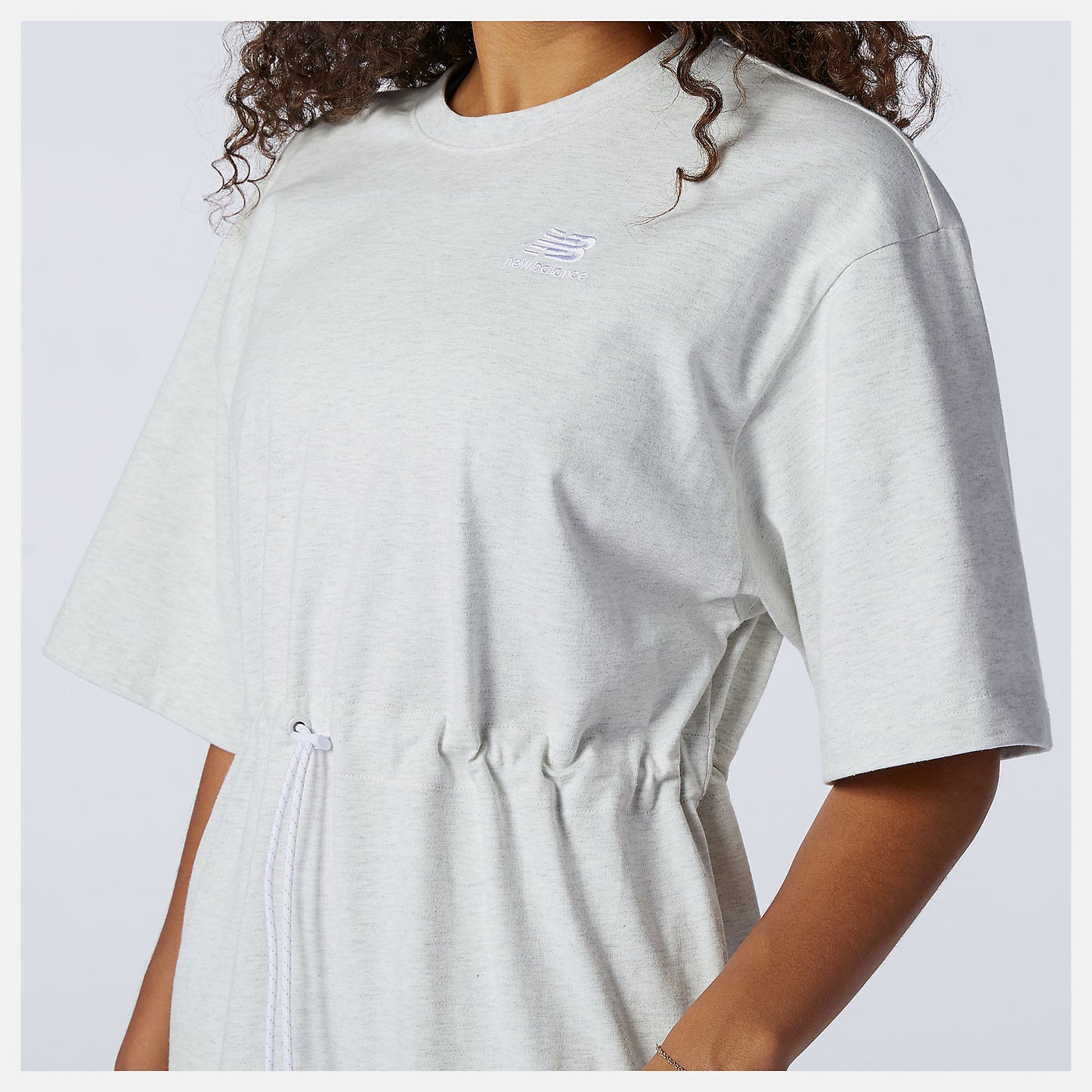 Sea Salt Heather NB Athletics Tee Dress | New Balance Clothing