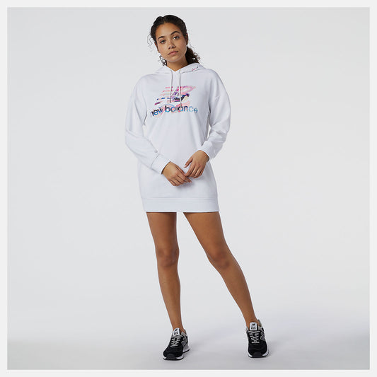 White NB Athletics Erin Loree Hoodie Dress | New Balance Clothing