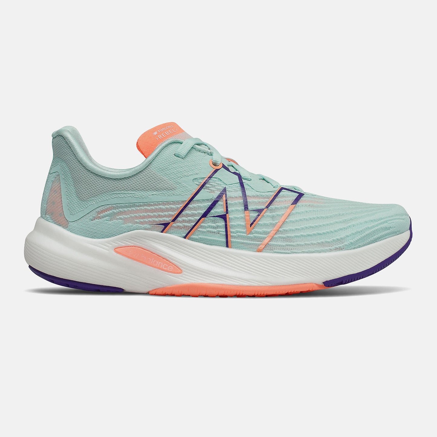 White Mint/Citrus Punch FuelCell Rebel v2 | New Balance Shoes