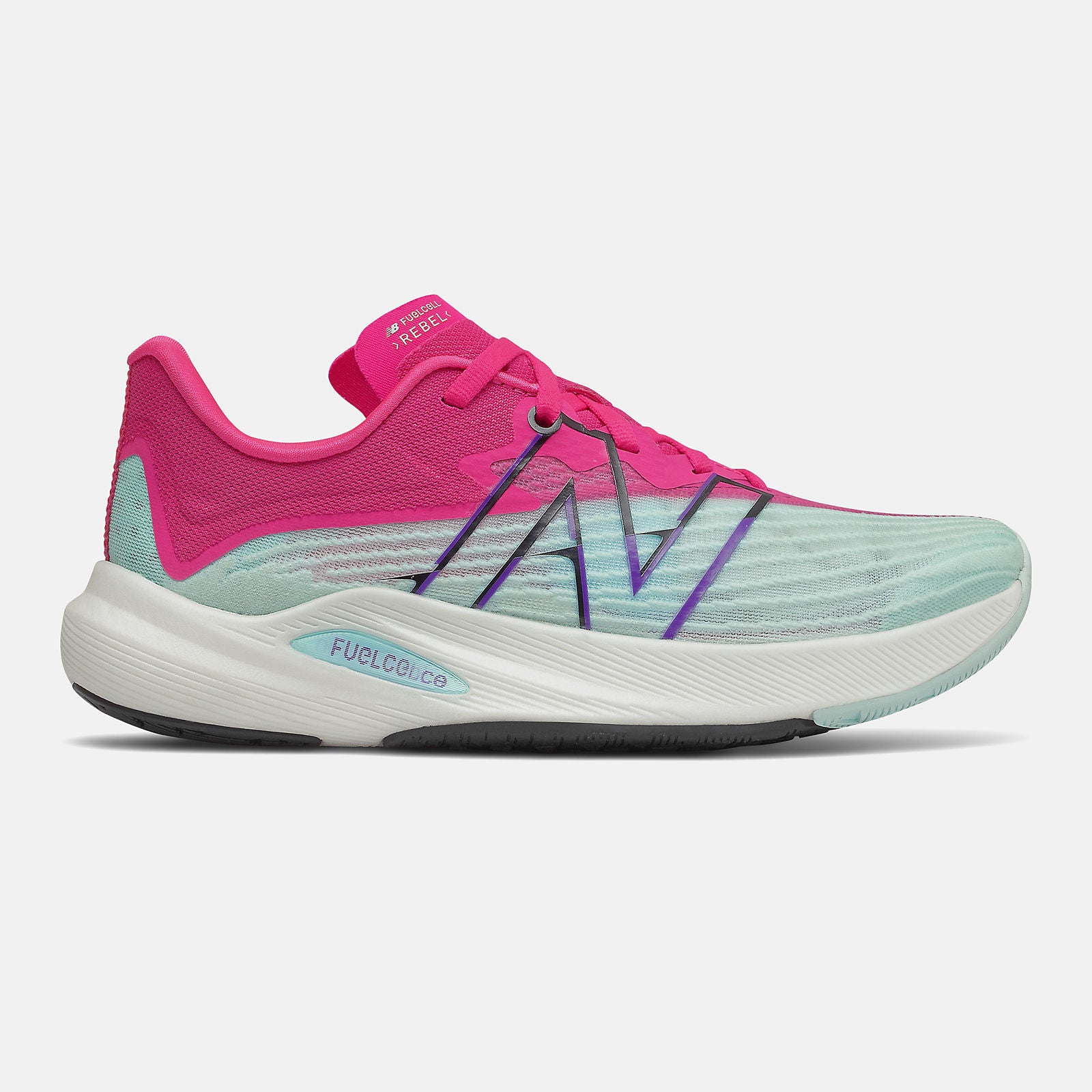Pale Blue/Pink Glo FuelCell Rebel v2 | New Balance Shoes