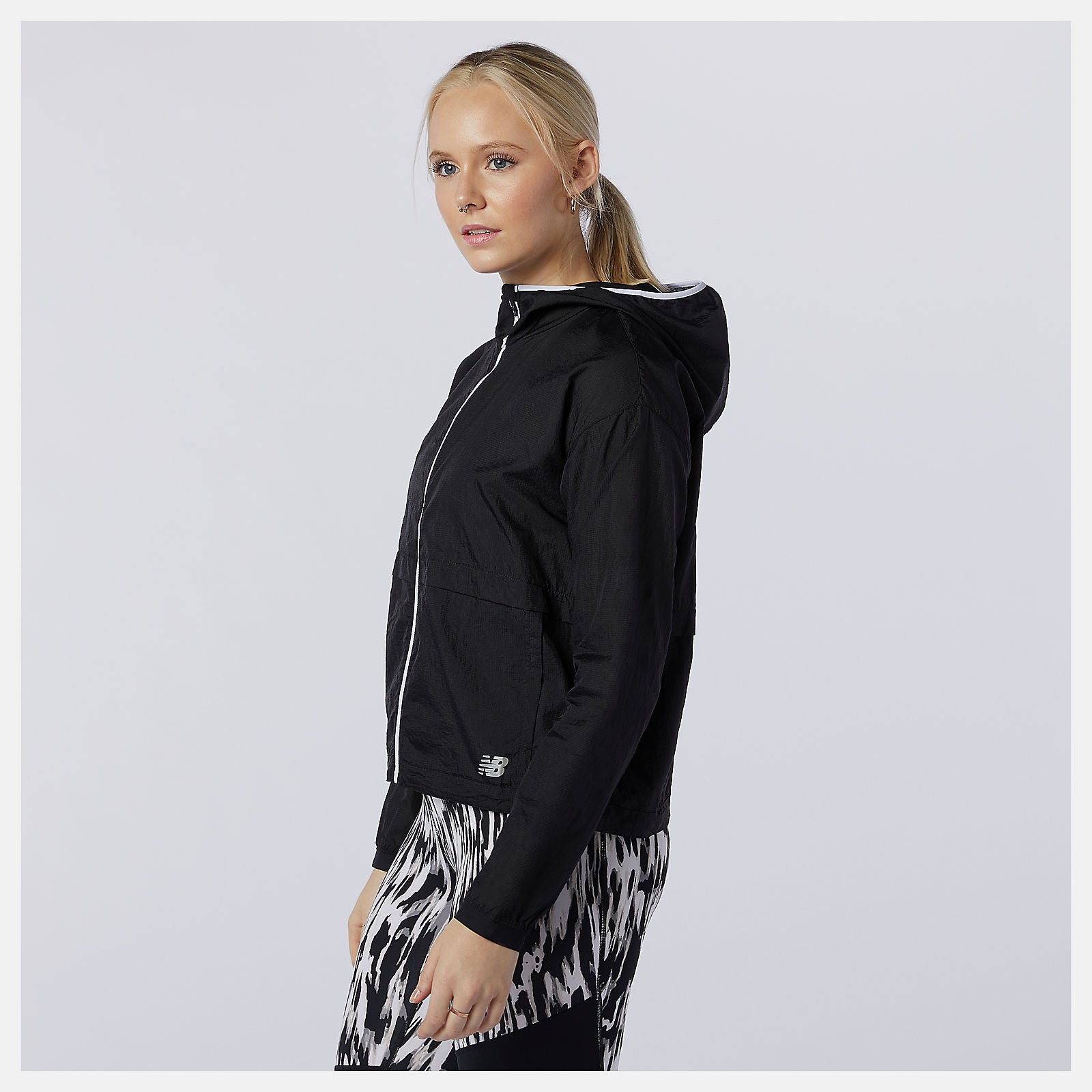 Black Impact Run Light Pack Jacket | New Balance Clothing