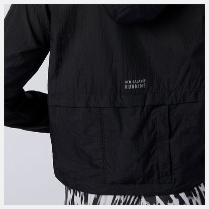 Black Impact Run Light Pack Jacket | New Balance Clothing