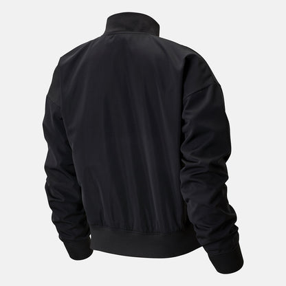 Black Essentials Core Bomber Jacket | New Balance Clothing