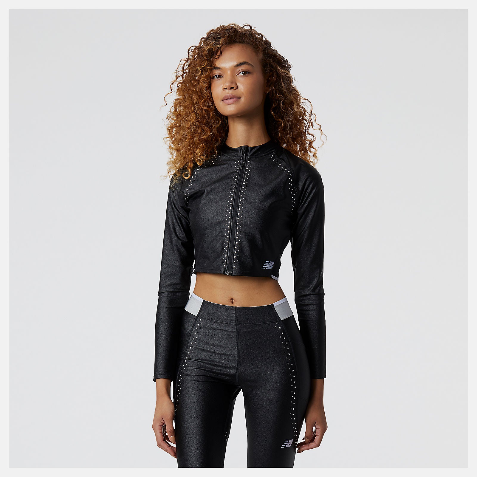 Black Syd Crop Jacket | New Balance Clothing
