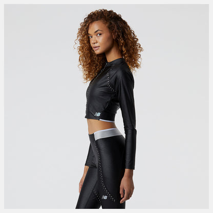 Black Syd Crop Jacket | New Balance Clothing