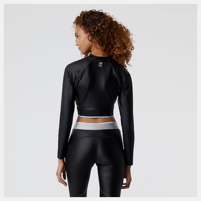 Black Syd Crop Jacket | New Balance Clothing