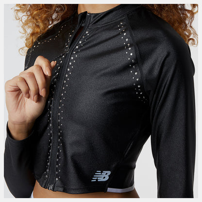 Black Syd Crop Jacket | New Balance Clothing