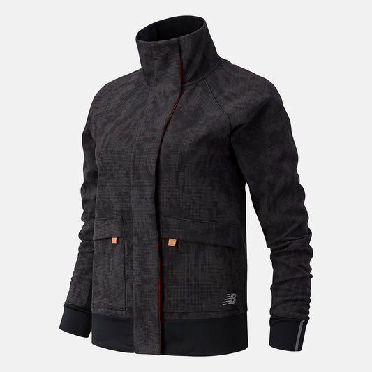 Black NYC Marathon Reflective Impact Run Winter Jacket | New Balance Clothing