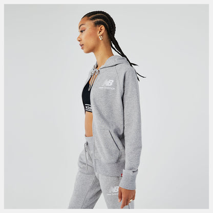 Athletic Grey Essentials FZ Hoodie | New Balance Clothing