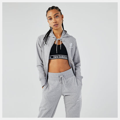 Athletic Grey Essentials FZ Hoodie | New Balance Clothing