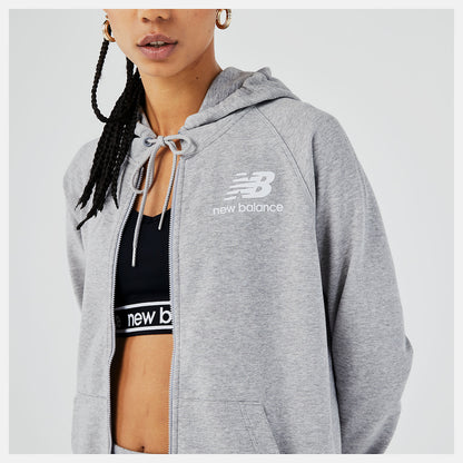 Athletic Grey Essentials FZ Hoodie | New Balance Clothing