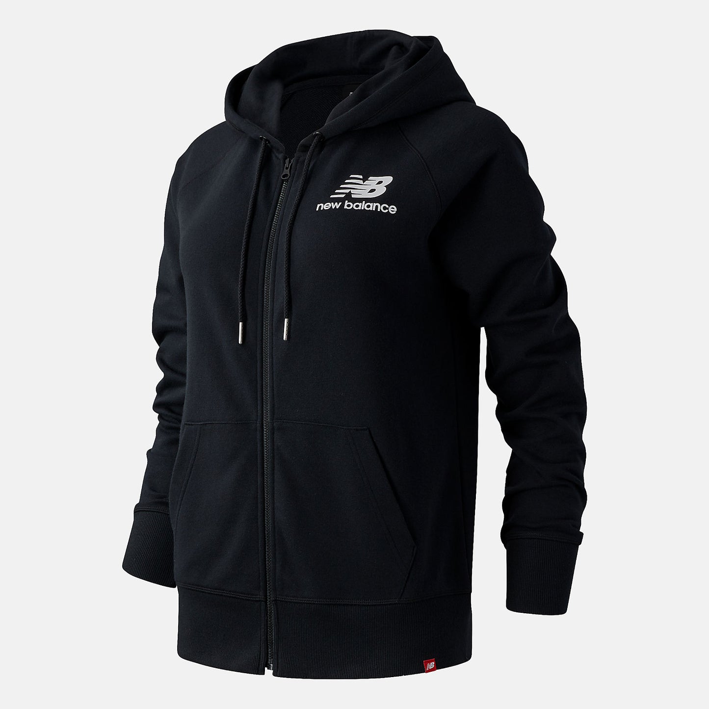 Black Essentials FZ Hoodie | New Balance Clothing