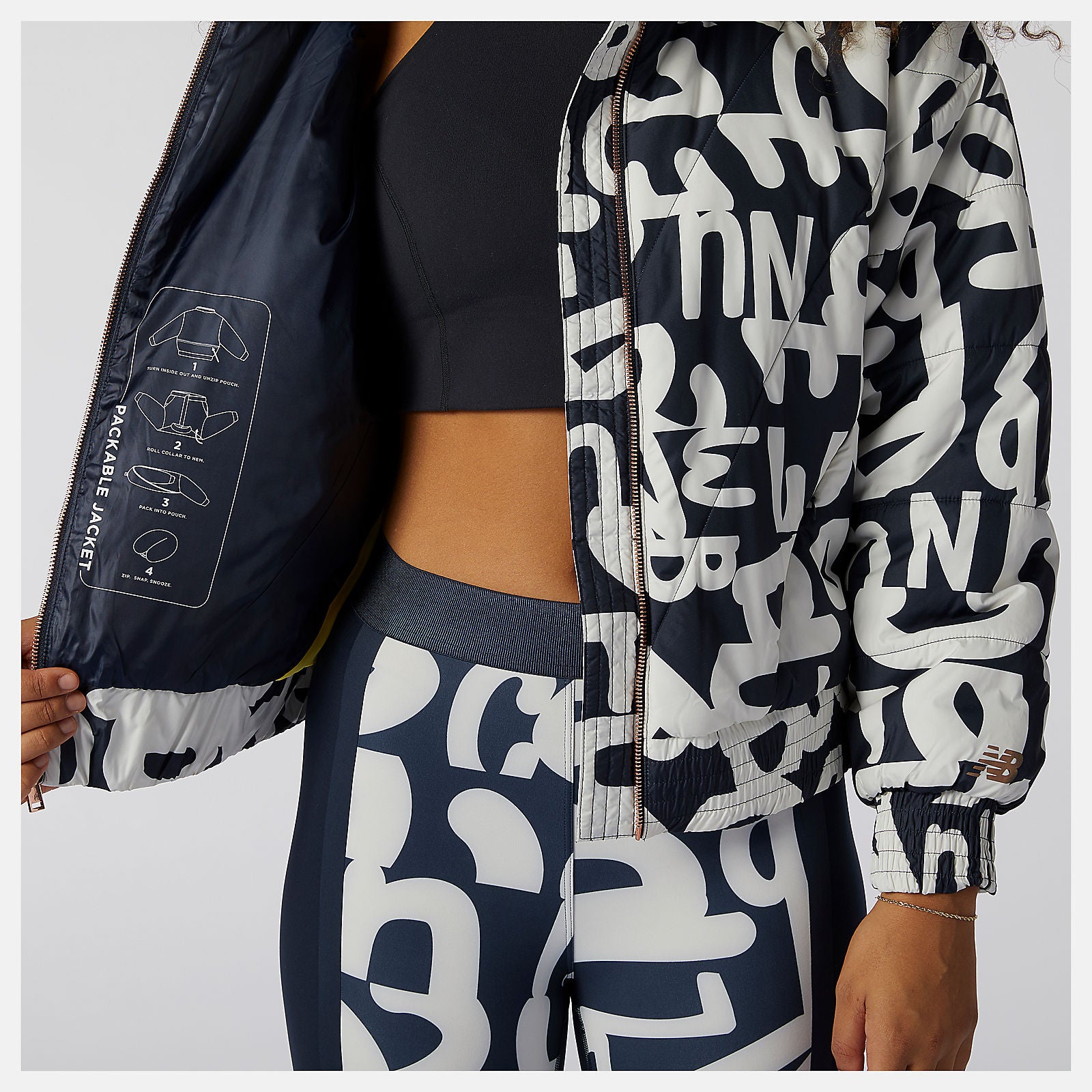 Eclipse Determination Packable Printed Quilted Jacket | New Balance Clothing