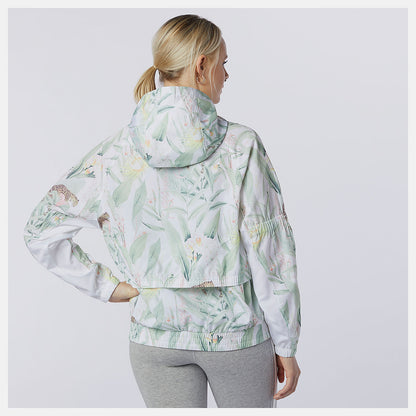 White Print NB Essentials Botanical Jacket | New Balance Clothing