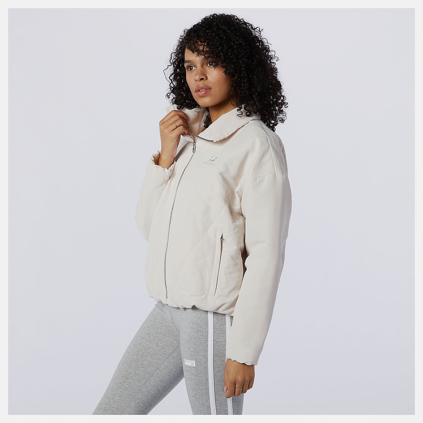 Raw Silk NB Athletics Argyle Quilted Jacket | New Balance Clothing