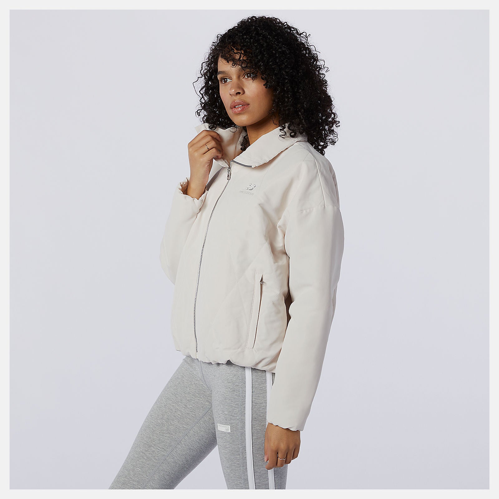 Raw Silk NB Athletics Argyle Quilted Jacket | New Balance Clothing