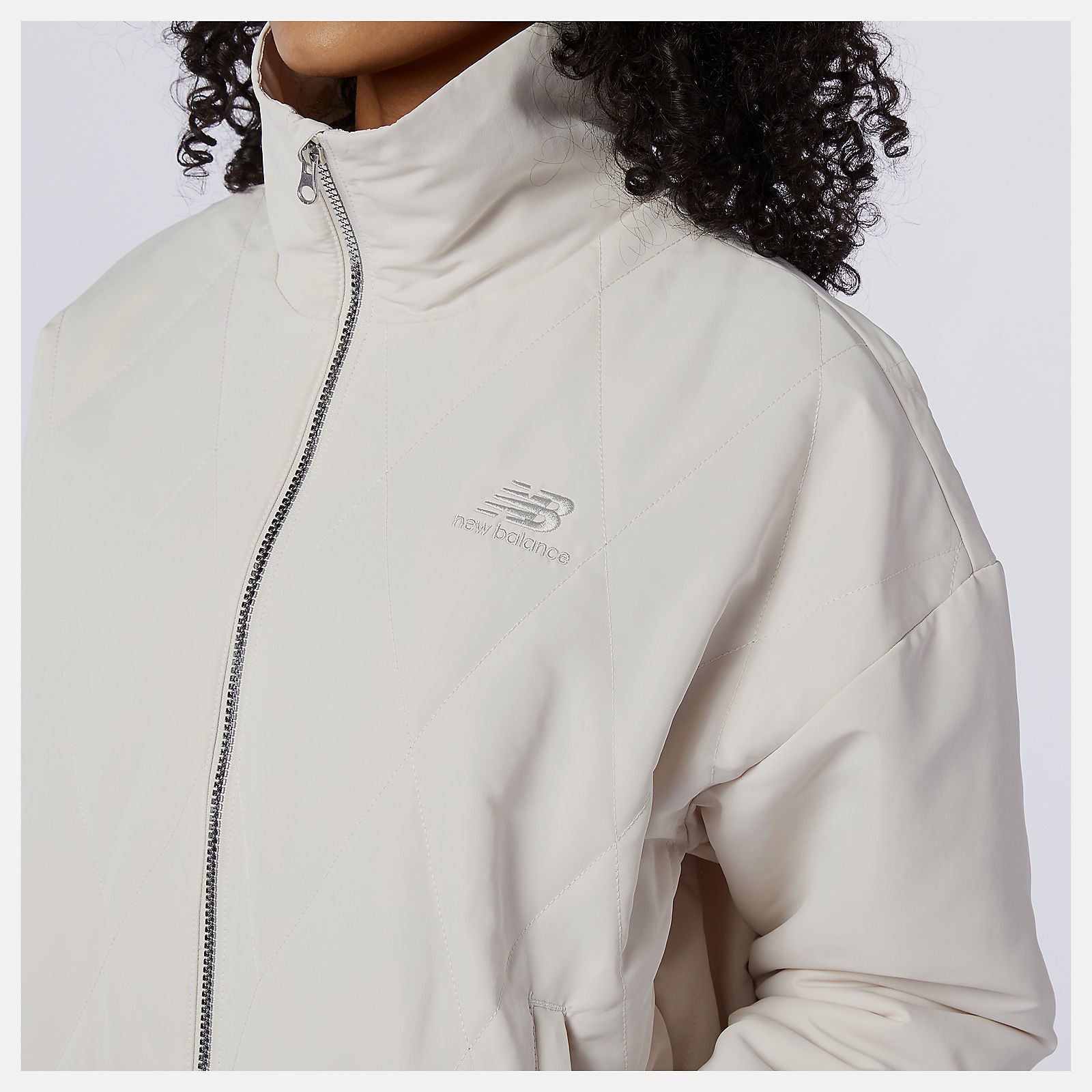 Raw Silk NB Athletics Argyle Quilted Jacket | New Balance Clothing