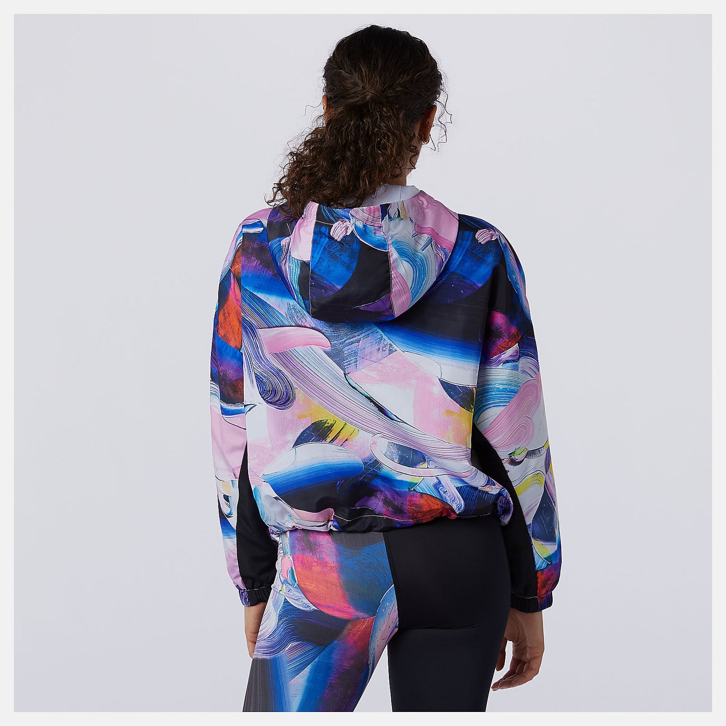 White Print NB Athletics Printed Anorak Jacket | New Balance Clothing